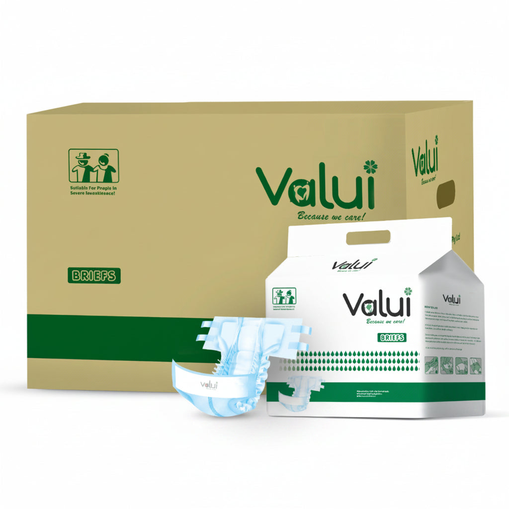 Valui Maxi Briefs Nappy Style (Pack of 12) - Carton Pack
