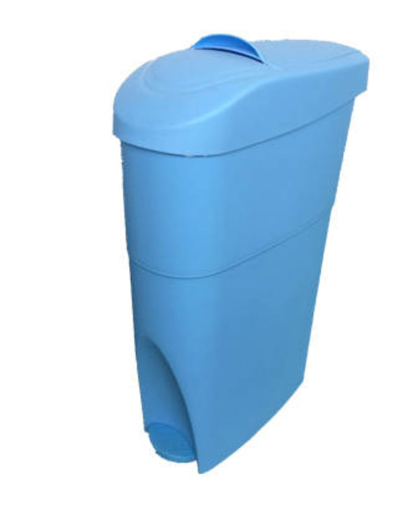 Blue Slim Sanitary Bin 18L Pedal Female Hygiene Disposal Unit - product photo 3