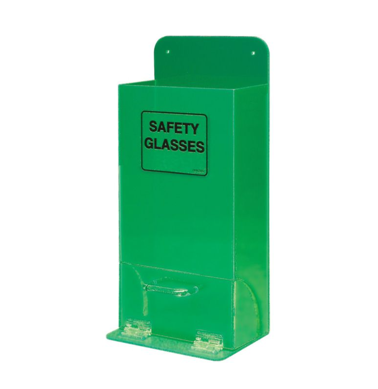 Safety Glasses Dispenser  Fluoro Green
