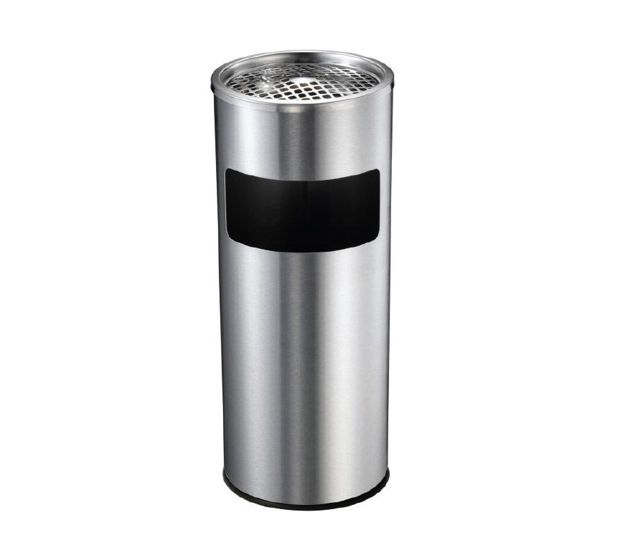 Round Lobby Ash Bin Stainless Steel