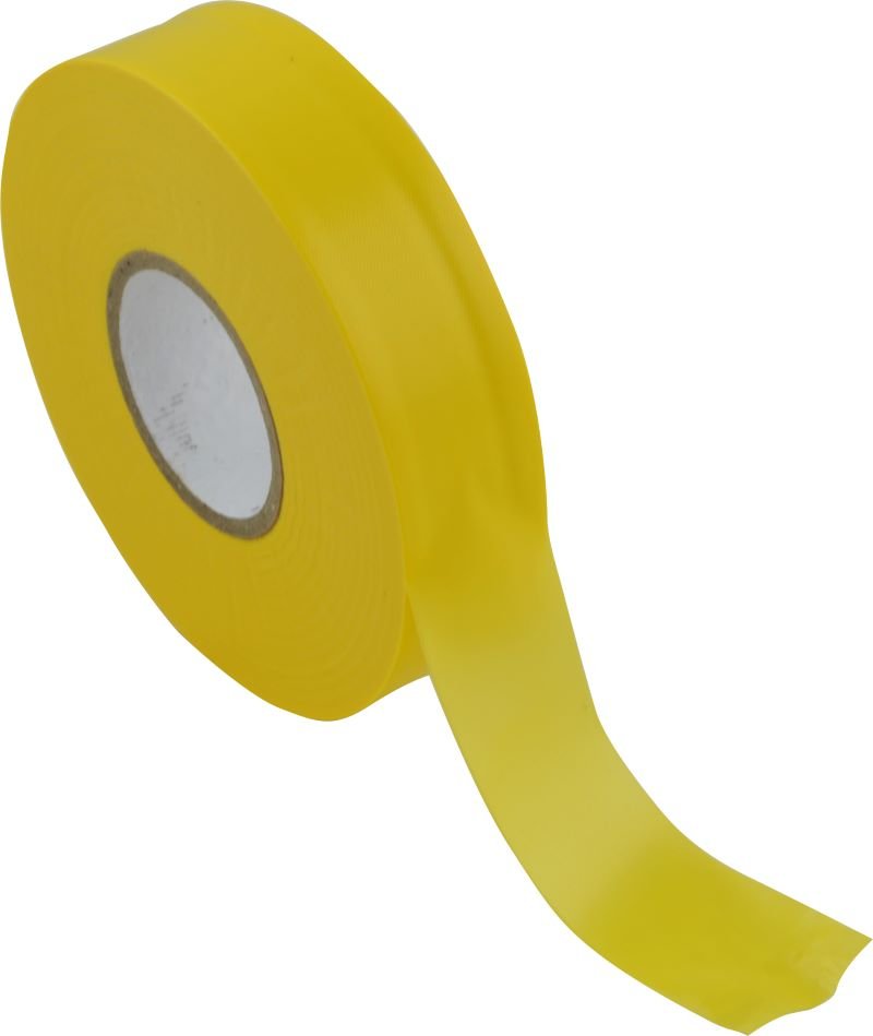 Maxisafe Yellow Flagging Tape 25mm x 100 – Carton of 80 packs