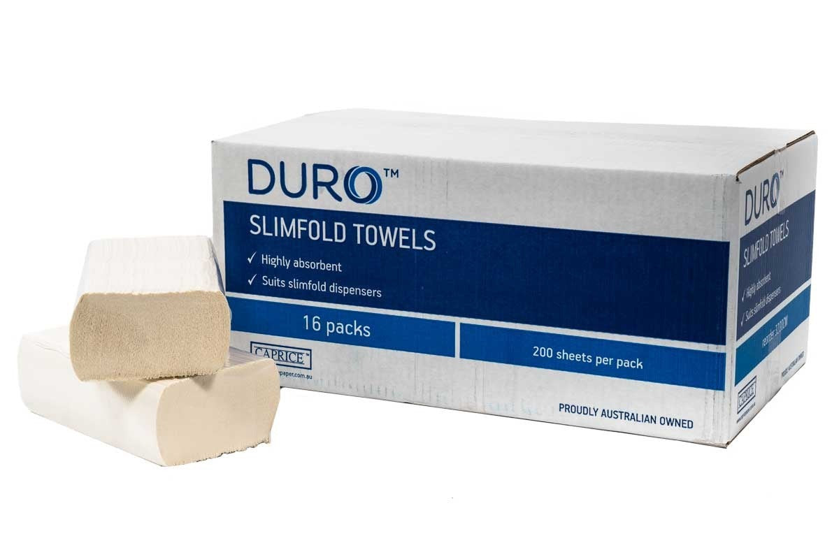 Duro Slimfold Interleaved Towel 23cm x 23cm 3200CW