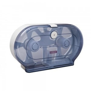 Jumbo Twin Toilet Roll Dispenser Plastic