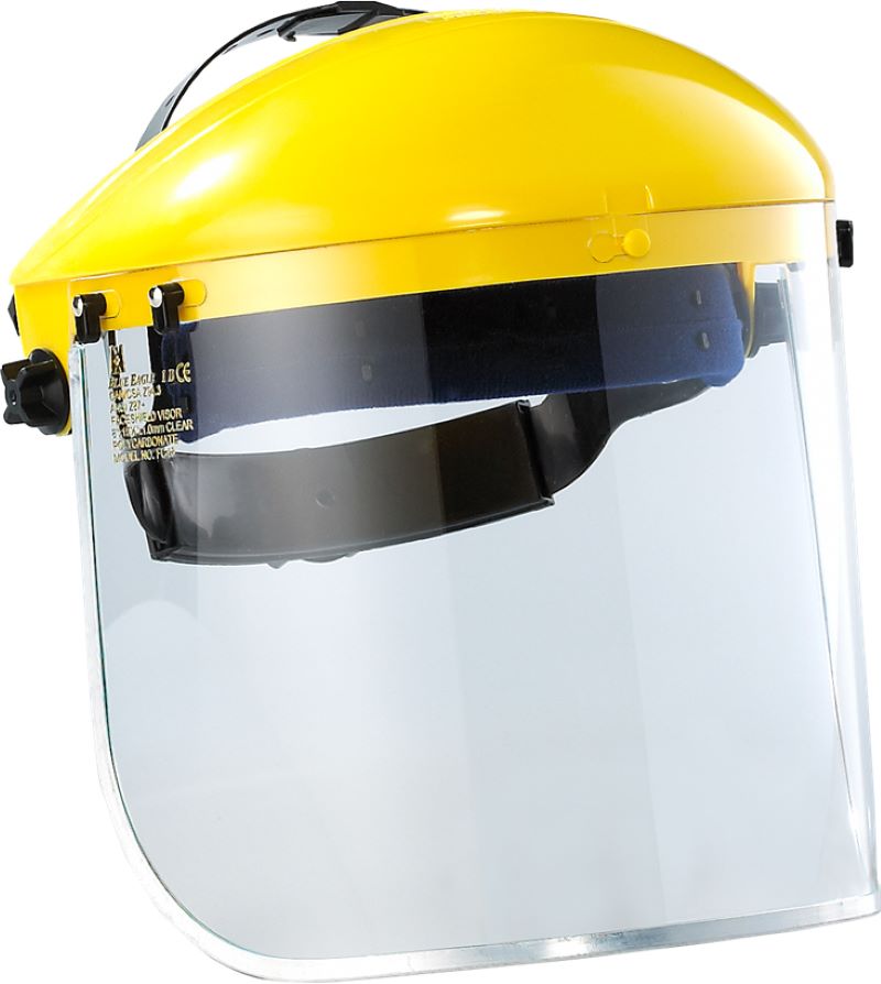 Maxisafe Yellow Brow Guard with Clear Visor – Carton of 10