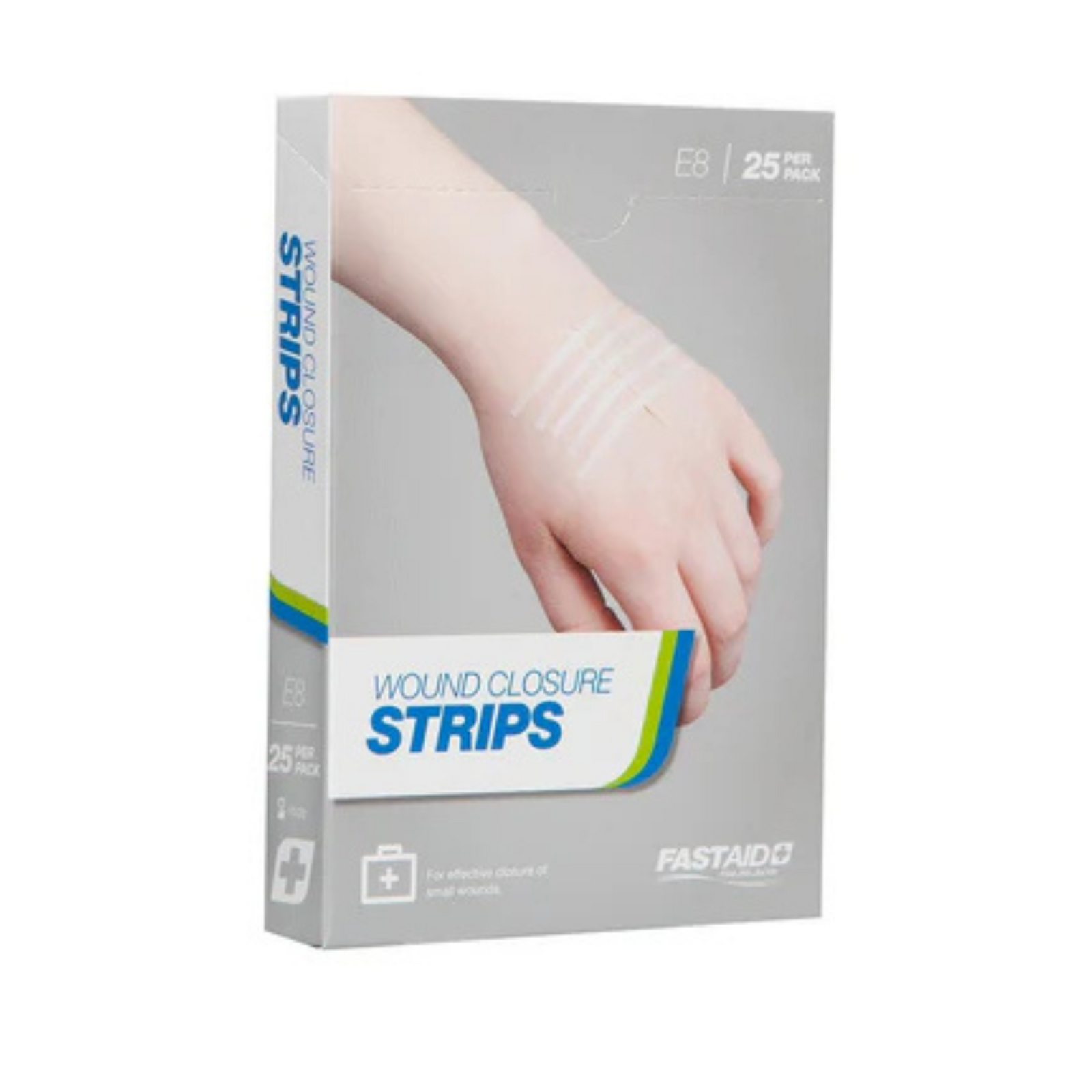 E8 Wound Closure Strips 3 x 75mm 5's 5pk