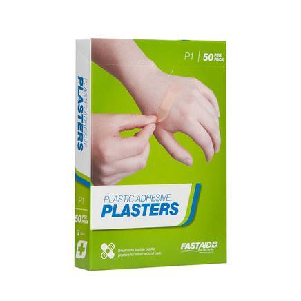P1 Adhesive Plasters Plastic 72 x 19mm 50pk