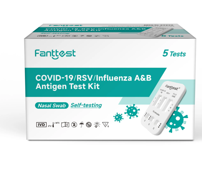 Fanttest 4-in-1 Rapid Antigen Test Kit (Nasal)   COVID-19 / RSV / Influenza / A&B