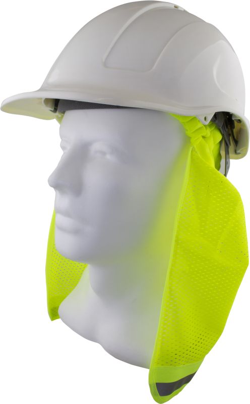 Maxisafe Yellow Hard Hat Neck Flap – Carton of 100 packs