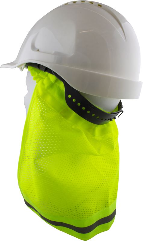Maxisafe Yellow Hard Hat Neck Flap – Carton of 100 packs