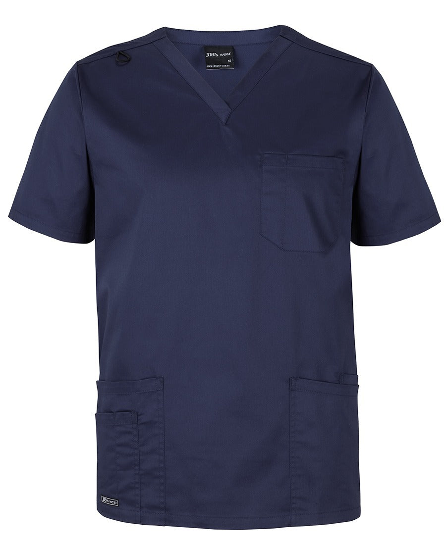 JBs Wear Premium Navy Scrub Top Unisex 4SPT