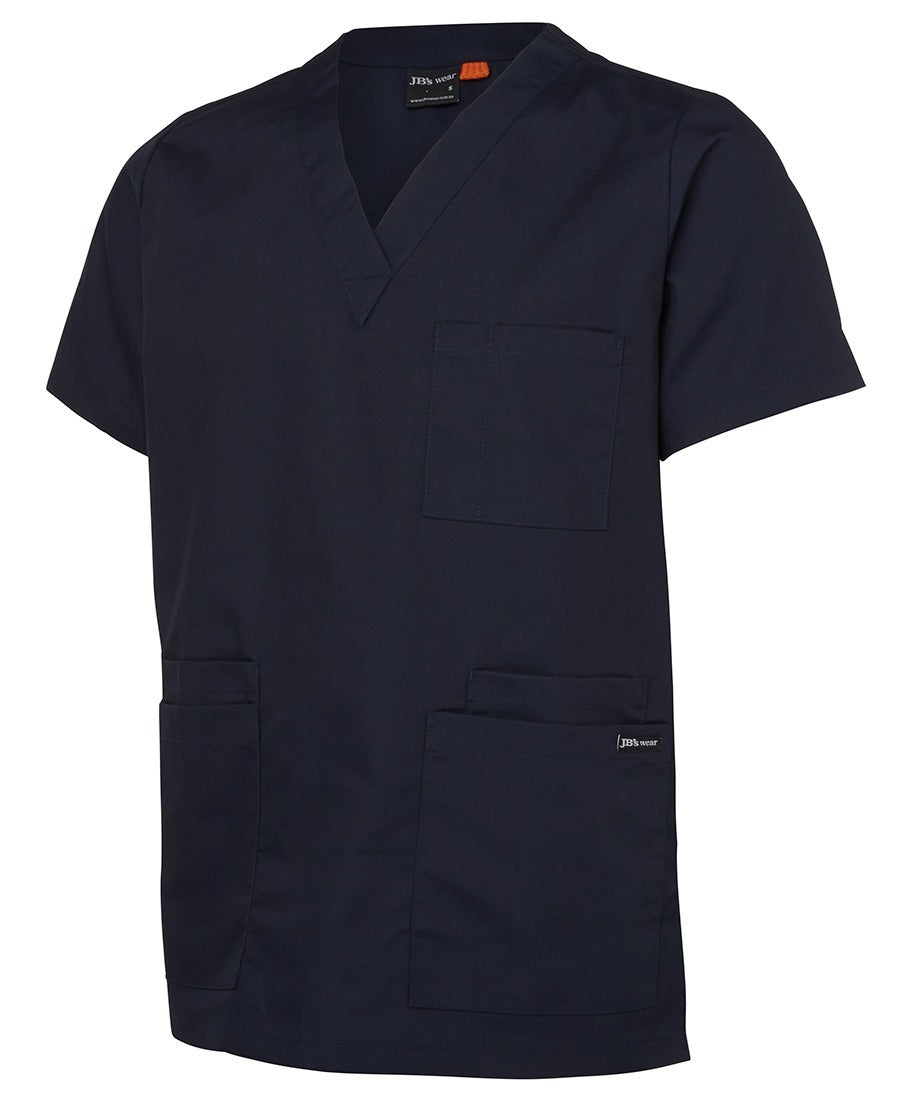 JBs Wear Navy  Scrub Top Unisex 4SRT