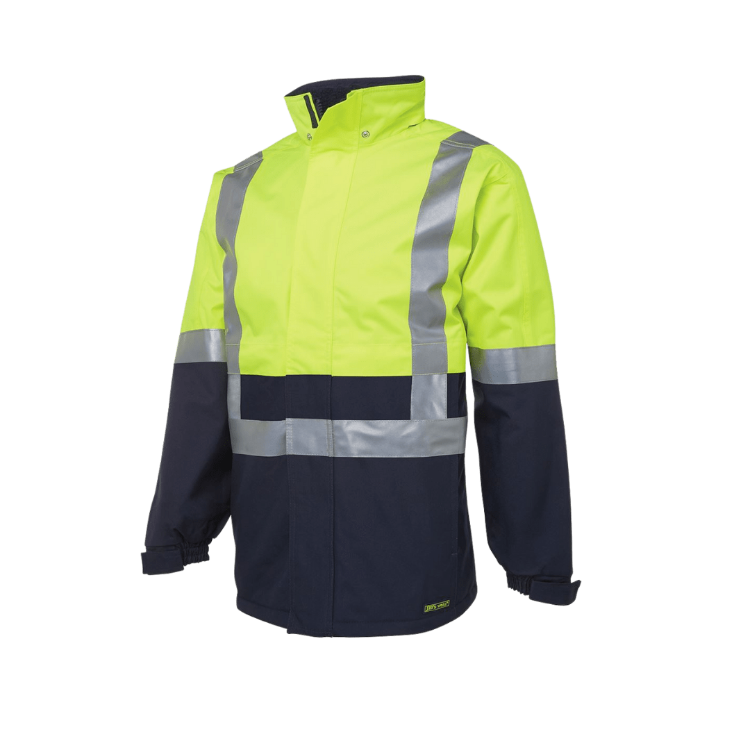 JBs Wear Hi Vis A.T. Jacket Day And Night 6DATJ - Lime/Navy