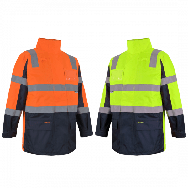 JBs Wear Hi Vis Visionary Jacket With Concealed Hood Day And Night  6DNCJ