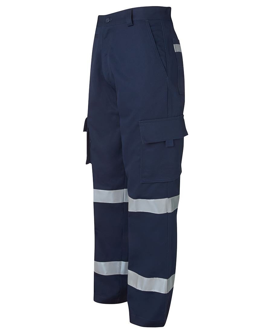 JB's Wear Mercerised Multi Pocket Pants With Reflective Tape 6MMP - Navy