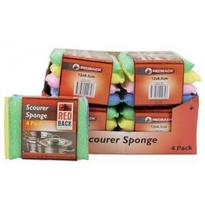 Redback Scourer Sponge 4 Pack