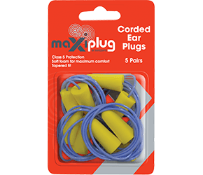 MaxiPlug Corded Blister Pack HEC670 5 Pairs