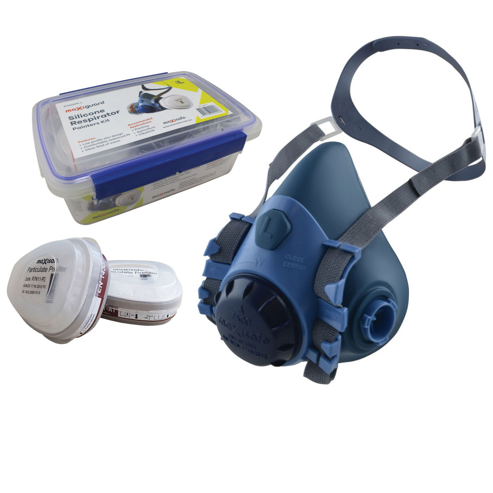 MaxiGuard Half Mask Silicone Painters Kit MS-R7500PK