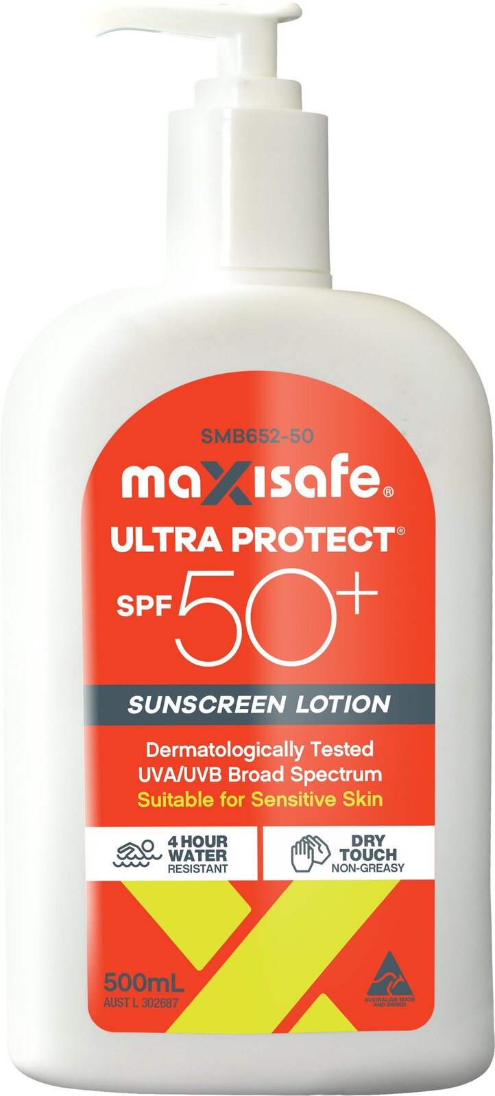 SPF 50+ Sunscreen Lotion 500ml pump