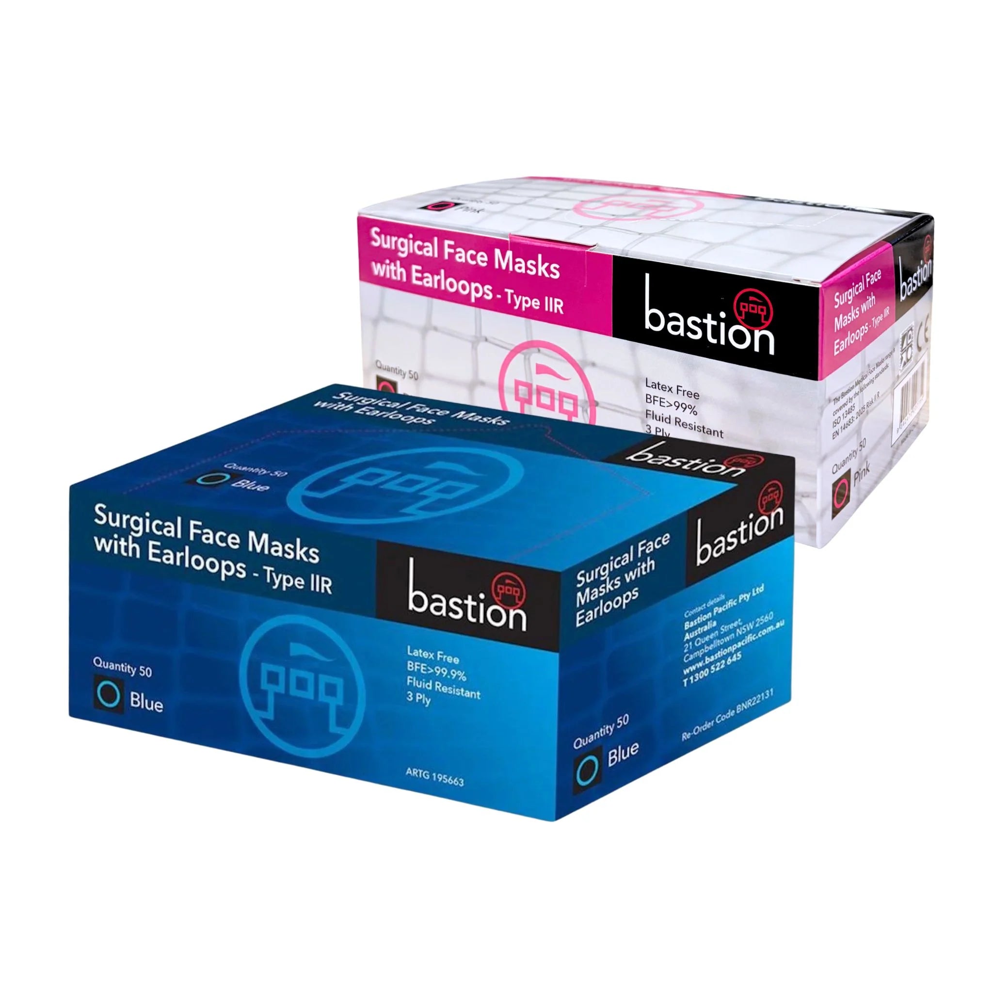 BASTION SURGICAL FACE MASK - Carton/1000