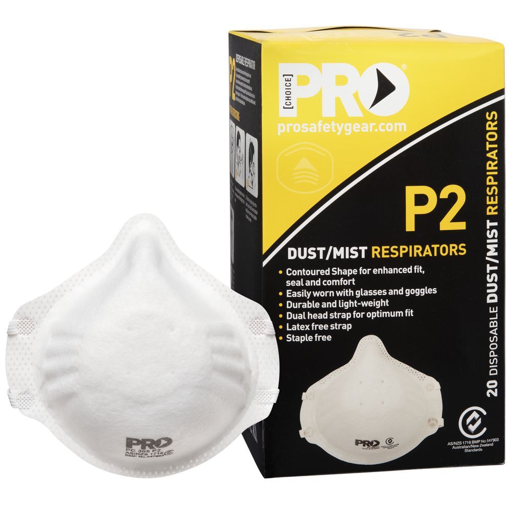 ProChoice Face Mask Respirators P2 Rating PC305 20 Pack