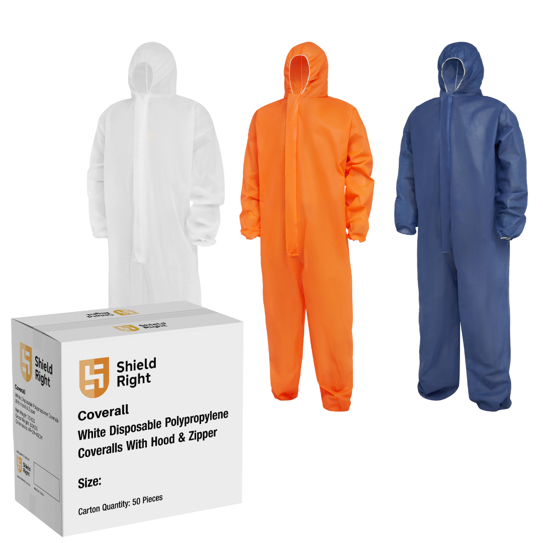 Disposable Combat Polypropylene Coveralls 100% Polypropylene - Carton of 50