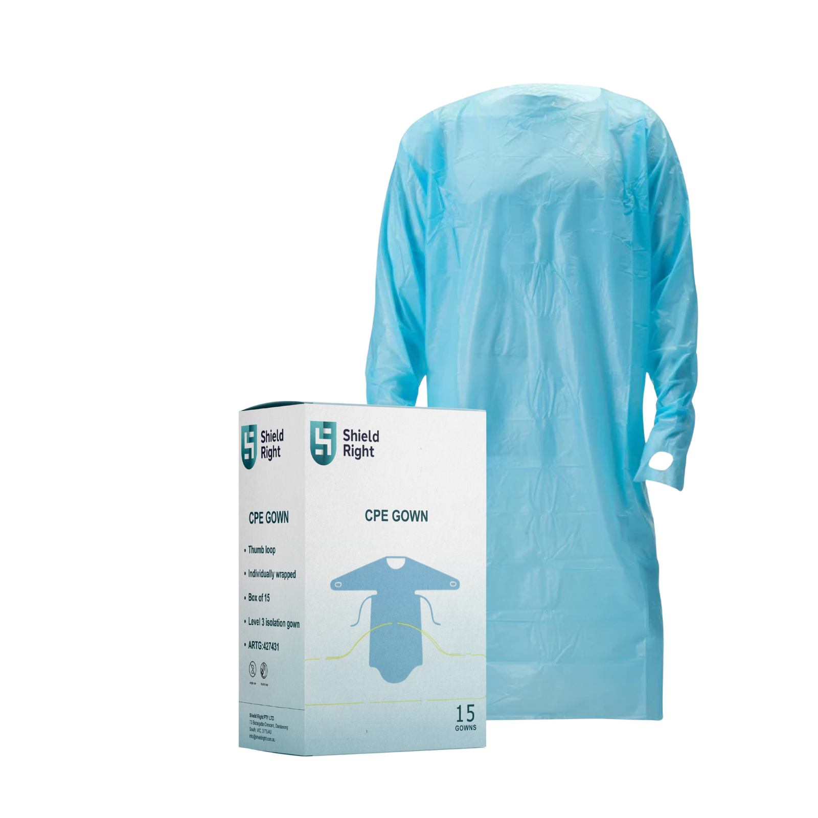 Shield Right CPE Isolation Gown
