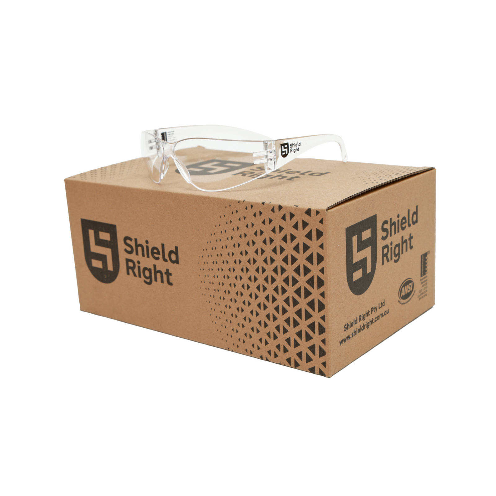 Shield Right Classic Safety Glasses Clear - Carton of 300