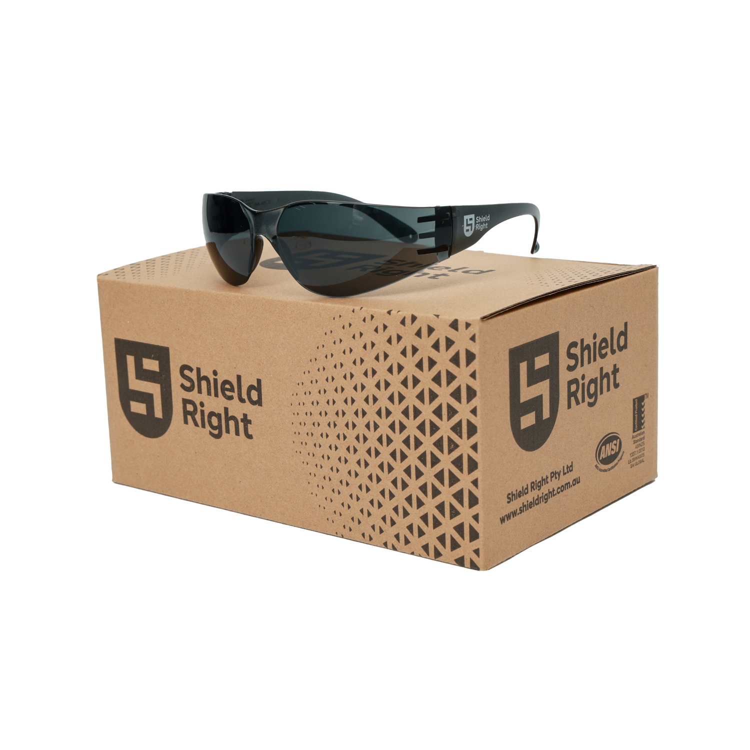 Shield Right Classic Safety Glasses Tinted - Carton of 300