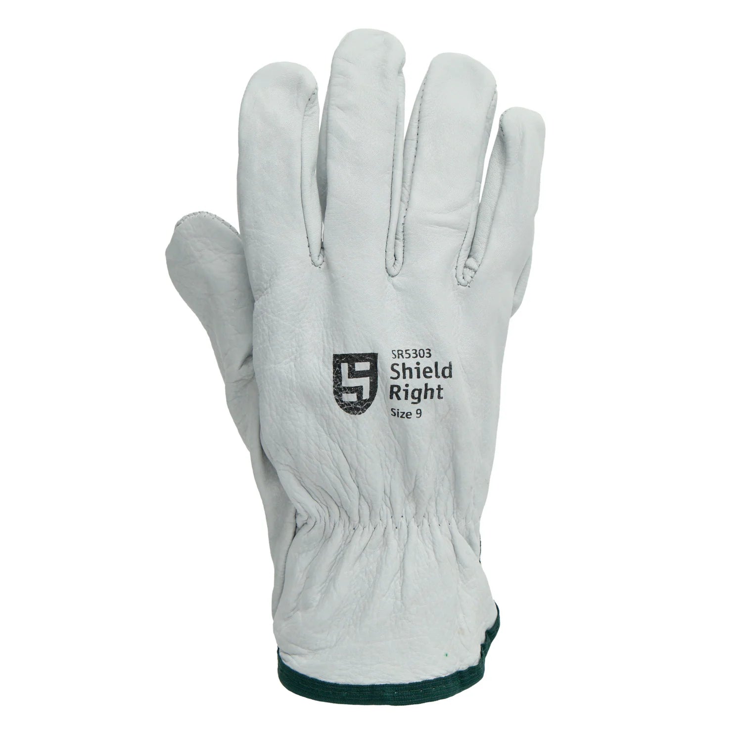 Shield Right Grey Cowhide Riggers Gloves - Carton of 120