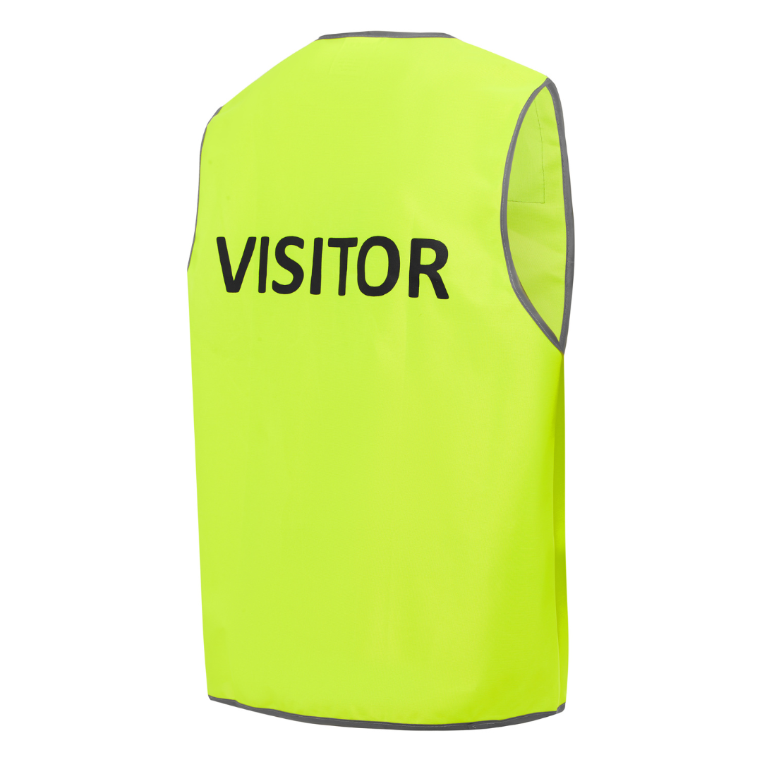 Hi Vis Yellow Visitor Safety Vest