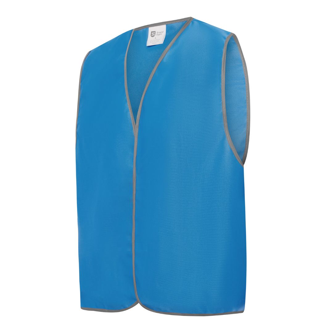 Shield Right Hi Vis Light Blue Tricot Vest