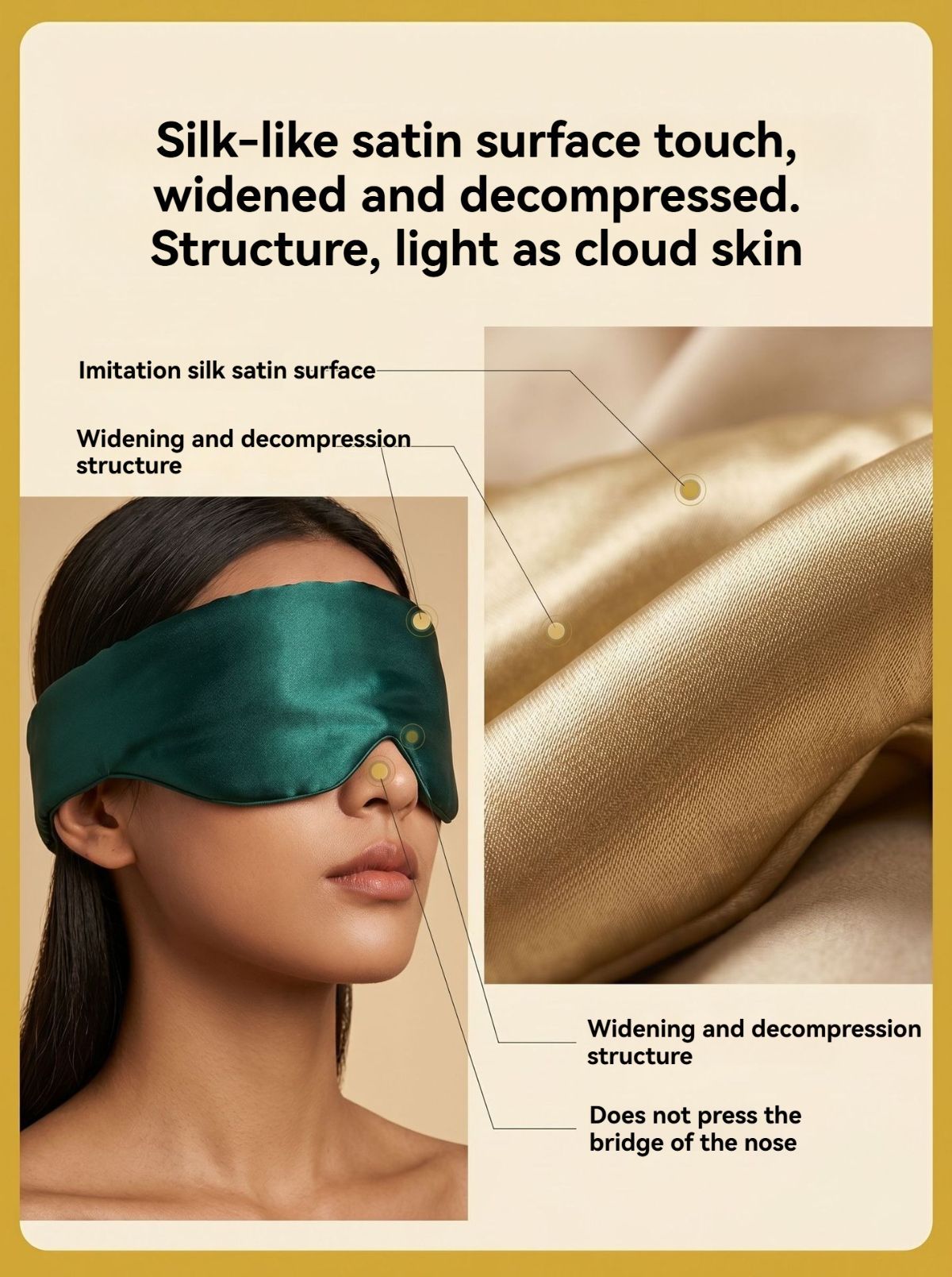 sleep eye mask, gravity eye mask, cooling eye mask, noise reducing eye mask, silk eye mask, travel sleep mask, lunch break eye mask, airplane sleep mask, 360 degree blackout mask, adjustable eye mask, hypoallergenic sleep mask - Purple - Size 1PCS