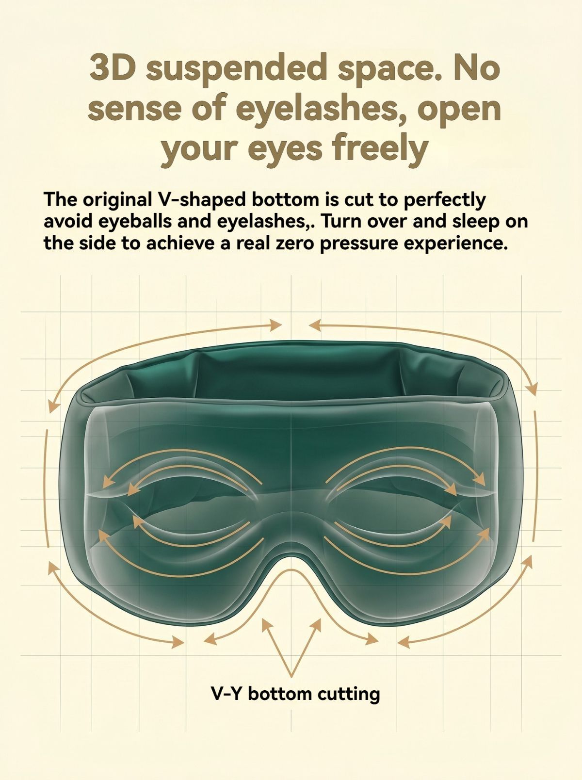 sleep eye mask, gravity eye mask, cooling eye mask, noise reducing eye mask, silk eye mask, travel sleep mask, lunch break eye mask, airplane sleep mask, 360 degree blackout mask, adjustable eye mask, hypoallergenic sleep mask - Purple - Size 1PCS