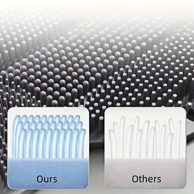 back massage brush, suction cup shower brush, exfoliating back brush, long handle back scrubber, bath brush set, body wash applicator, spa shower accessory, Australian bath essentials, muscle relief back brush, foot soak brush - Gray - Size 2PCS