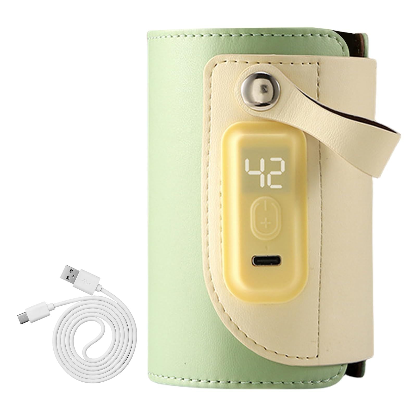 USB Bottle Warmer for Travel, Baby Bottle Warmer Portable Travel, Bottles Insulator Sleeve Rapid Heating Intelligent Nursing Bottle