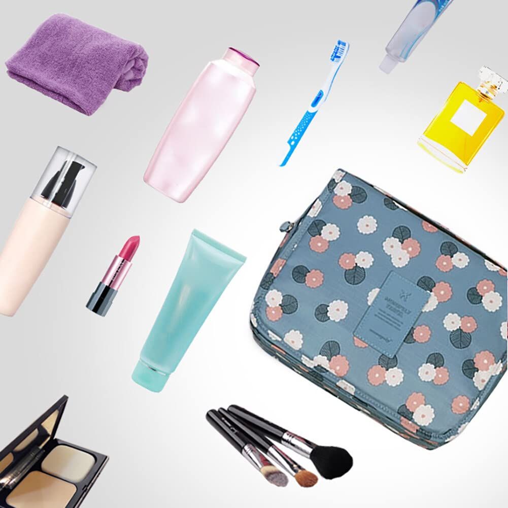 Toiletry Bag Travel Bag with Hanging Hook, Toiletry Organizer Water-resistant Makeup Cosmetic Bag Toiletries Bag