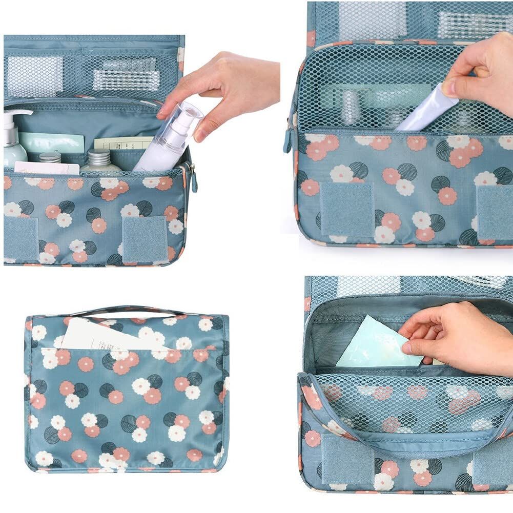 Toiletry Bag Travel Bag with Hanging Hook, Toiletry Organizer Water-resistant Makeup Cosmetic Bag Toiletries Bag
