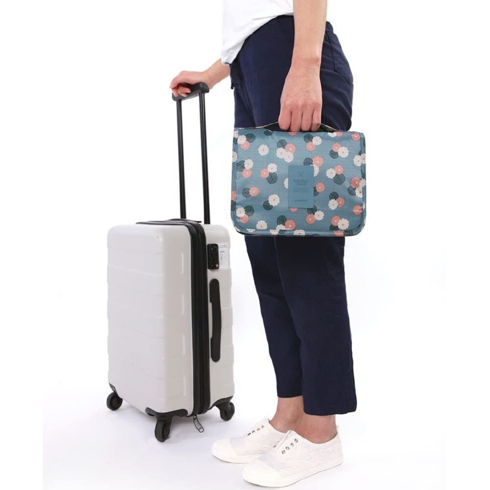 Toiletry Bag Travel Bag with Hanging Hook, Toiletry Organizer Water-resistant Makeup Cosmetic Bag Toiletries Bag