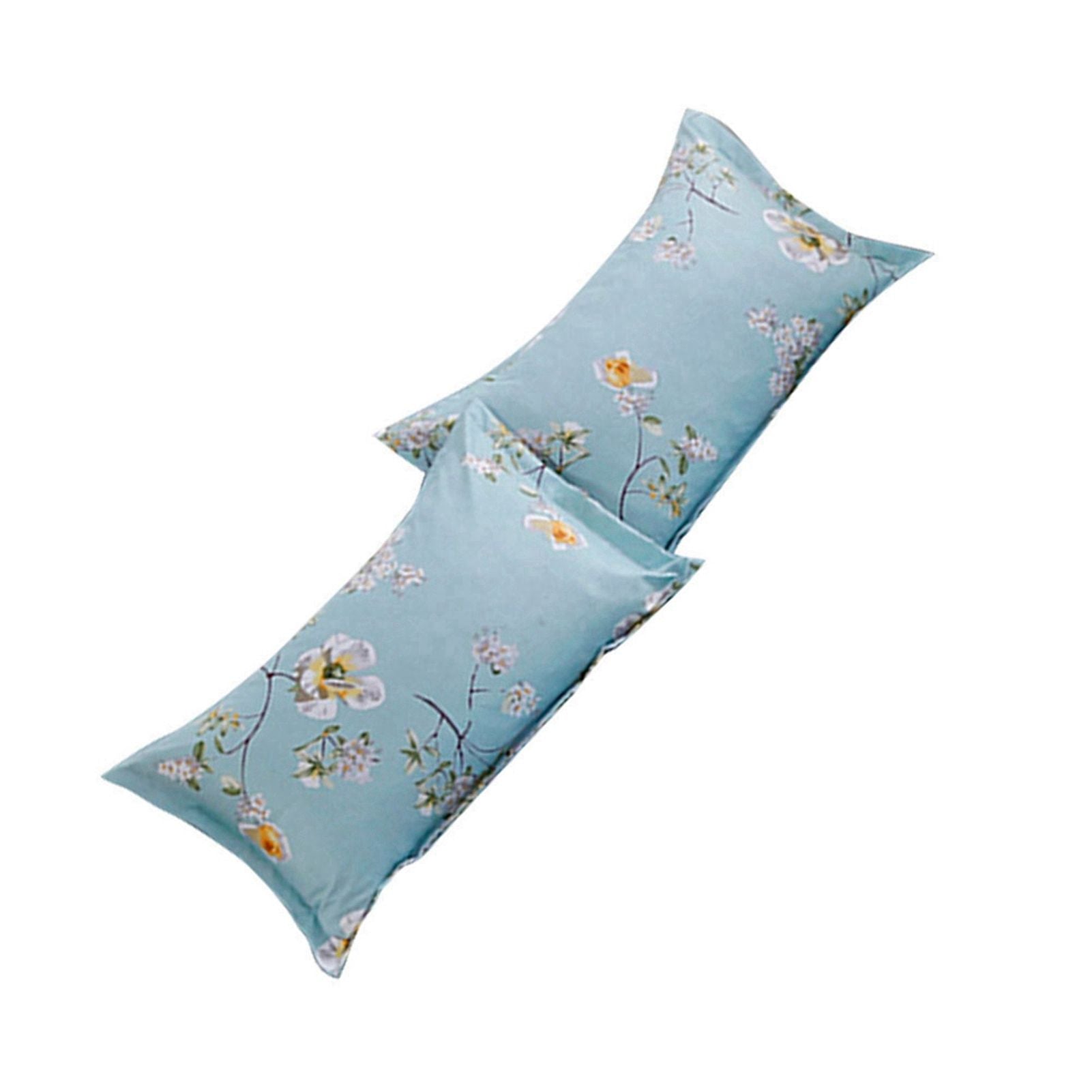 2 Pcs Cotton Polyester Pillow Cases Soft Breathable Pillow Cases Bedding Accessory (48*74cm)