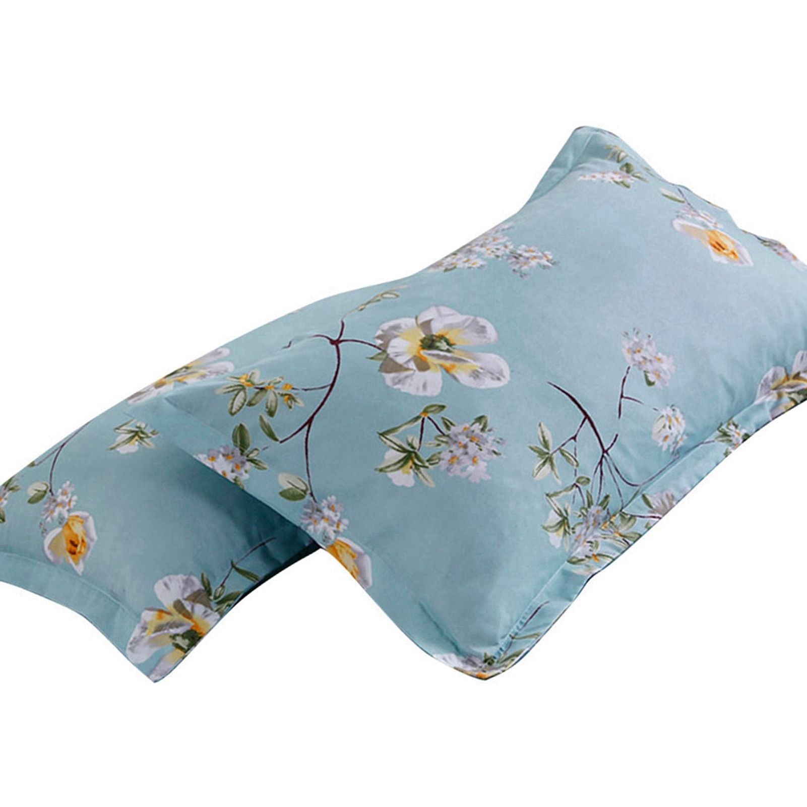 2 Pcs Cotton Polyester Pillow Cases Soft Breathable Pillow Cases Bedding Accessory (48*74cm)