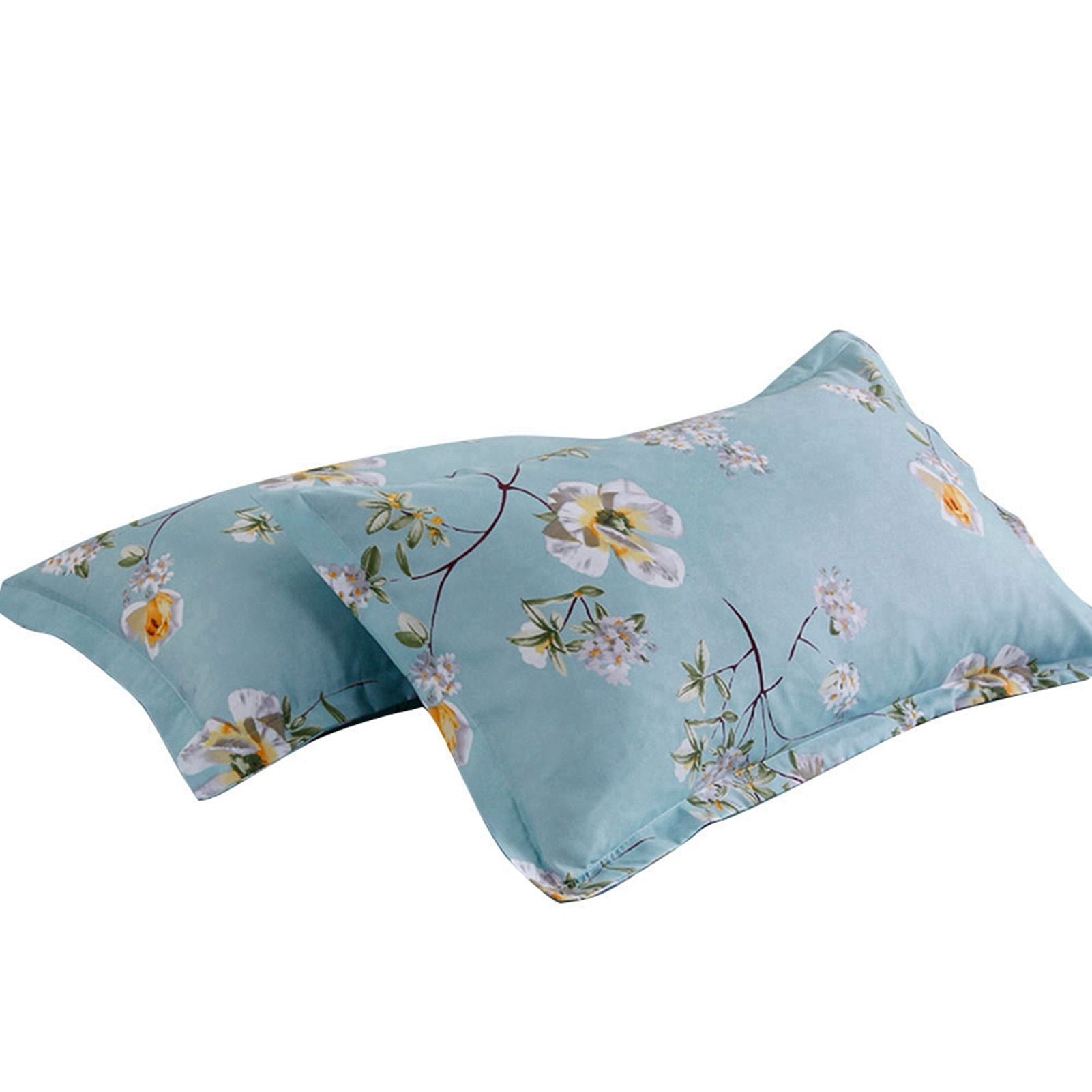 2 Pcs Cotton Polyester Pillow Cases Soft Breathable Pillow Cases Bedding Accessory (48*74cm)