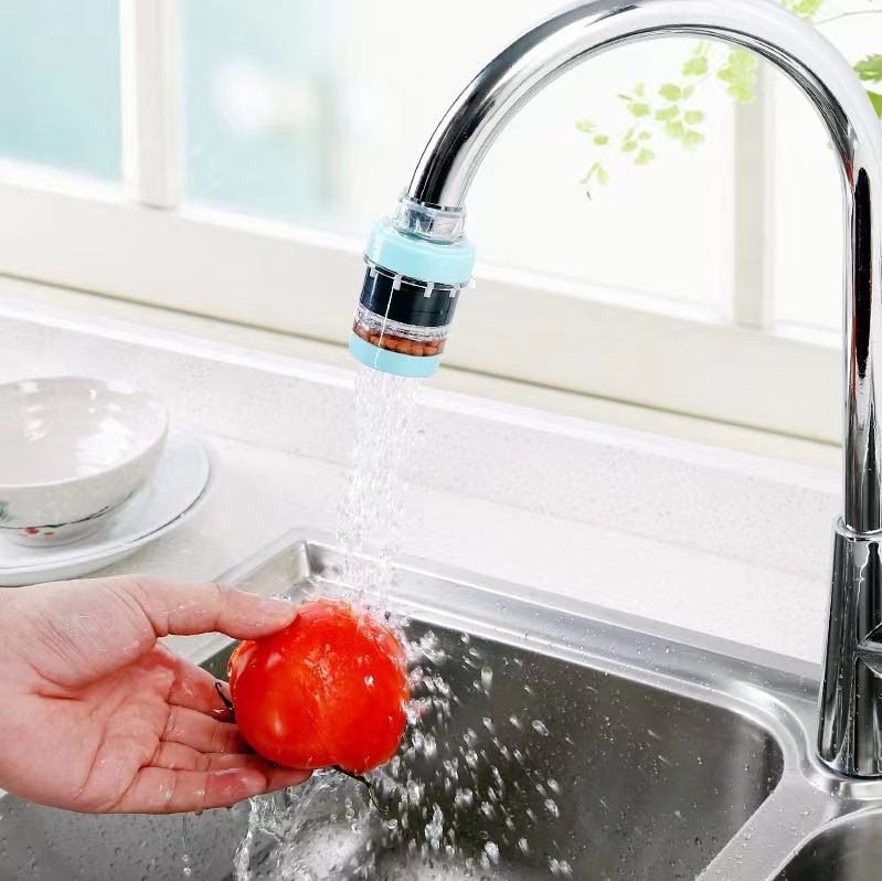 2 Pack Faucet Water Filters with Medical Stone Magnetized,Faucet Tap Water Purifier,Kitchen Faucet Water Filter,Fast Flow Water