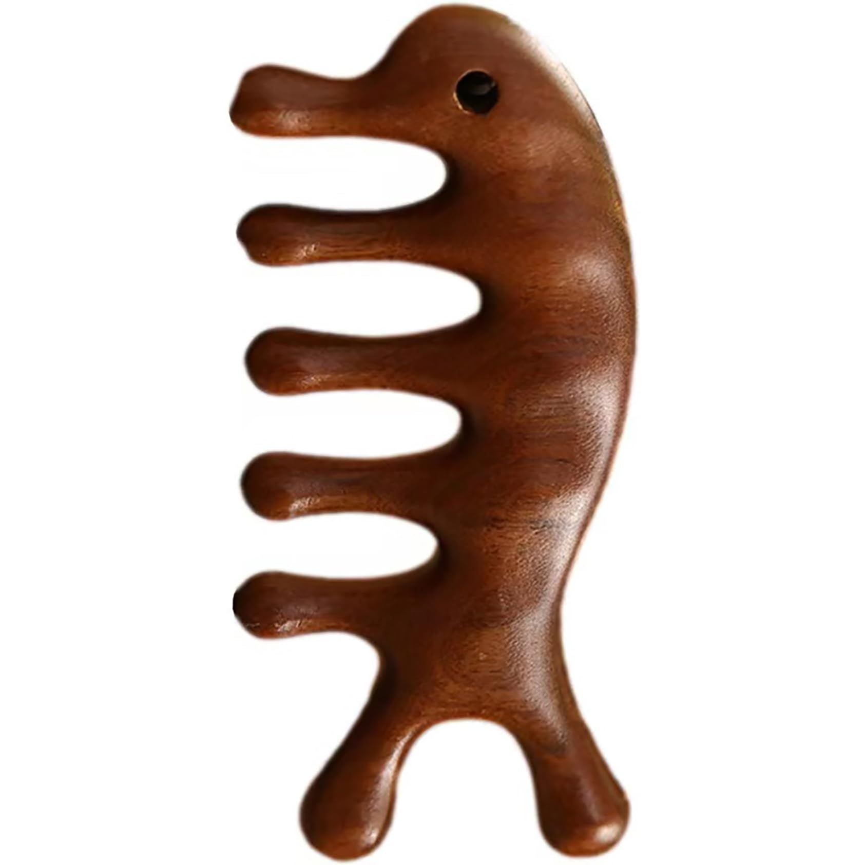 Sandalwood Scalp Massager comb， Head Scalp Massager Scalp Massage Tools ，gua sha Hair Comb， Wooden Scalp Massager comb for Hair