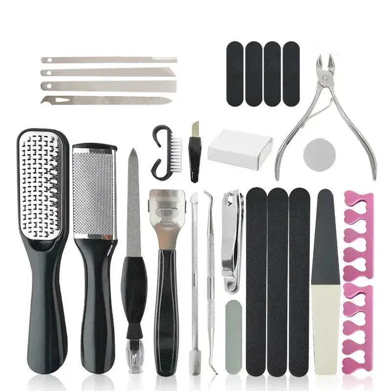 27PCS Pedicure Manicure Tool Set with Callus Remover and Nail Care Kit