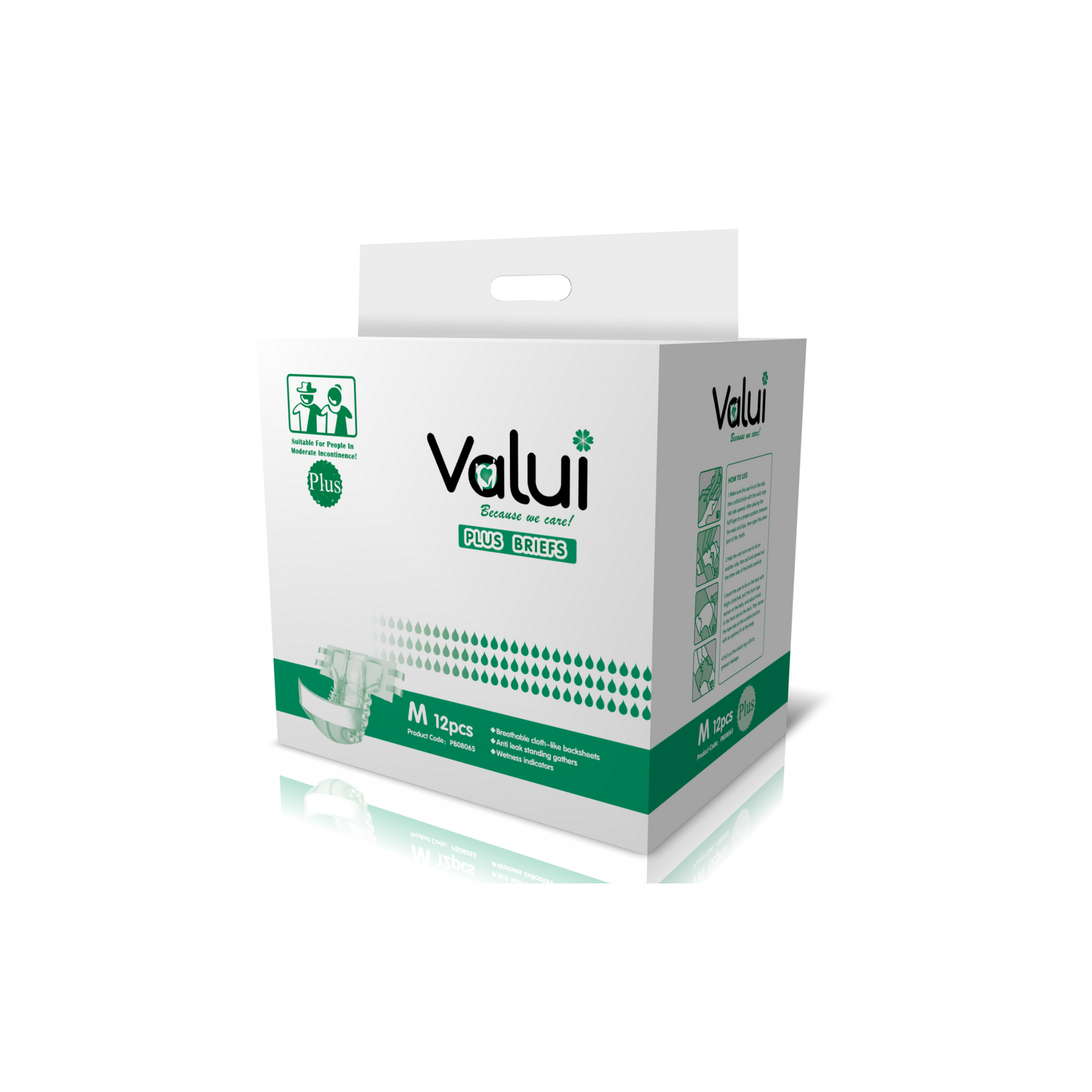 Valui Plus Briefs Day/Night 12 Pack