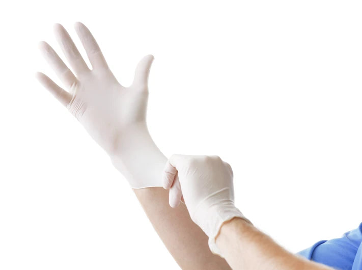 Ultra Fresh Latex Disposable Examination Clear Gloves - Powder Free - Carton of 1000
