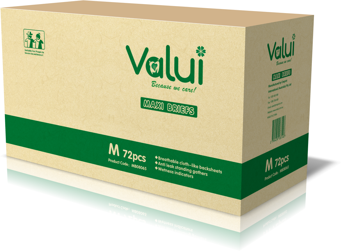 Valui Maxi Briefs Nappy Style (Pack of 12) - Carton Pack